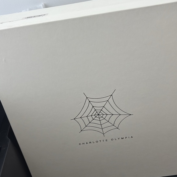 Authentic Charlotte Olympia blue velvet boots booties new with box Alba - Picture 6 of 8